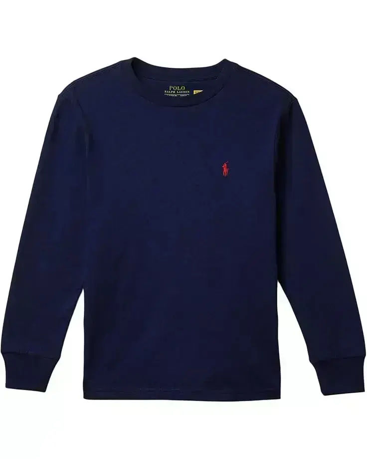 Polo Ralph Lauren Kids Cotton Jersey Long Sleeve Tee (Big Kids)