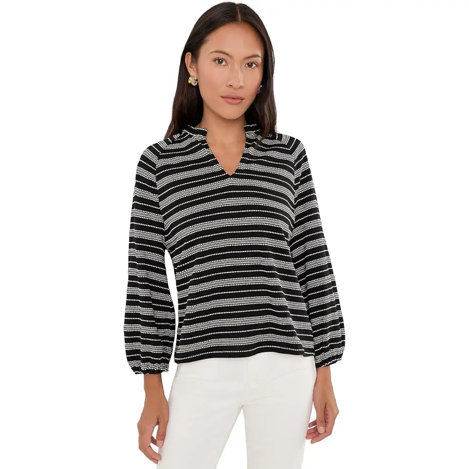 Petite Dashing Stripe Knit Top