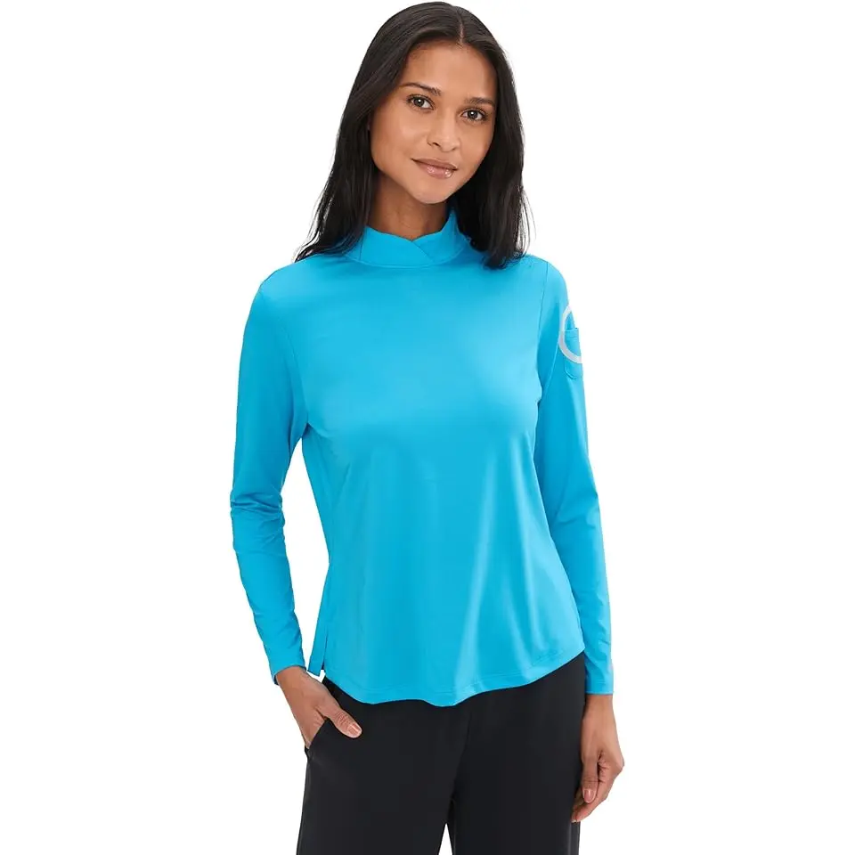 Sunsense Crossover Mock Neck Outer Layer Essential