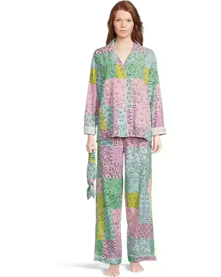 Women's P.J. Salvage Flannel PJ Set with Headband