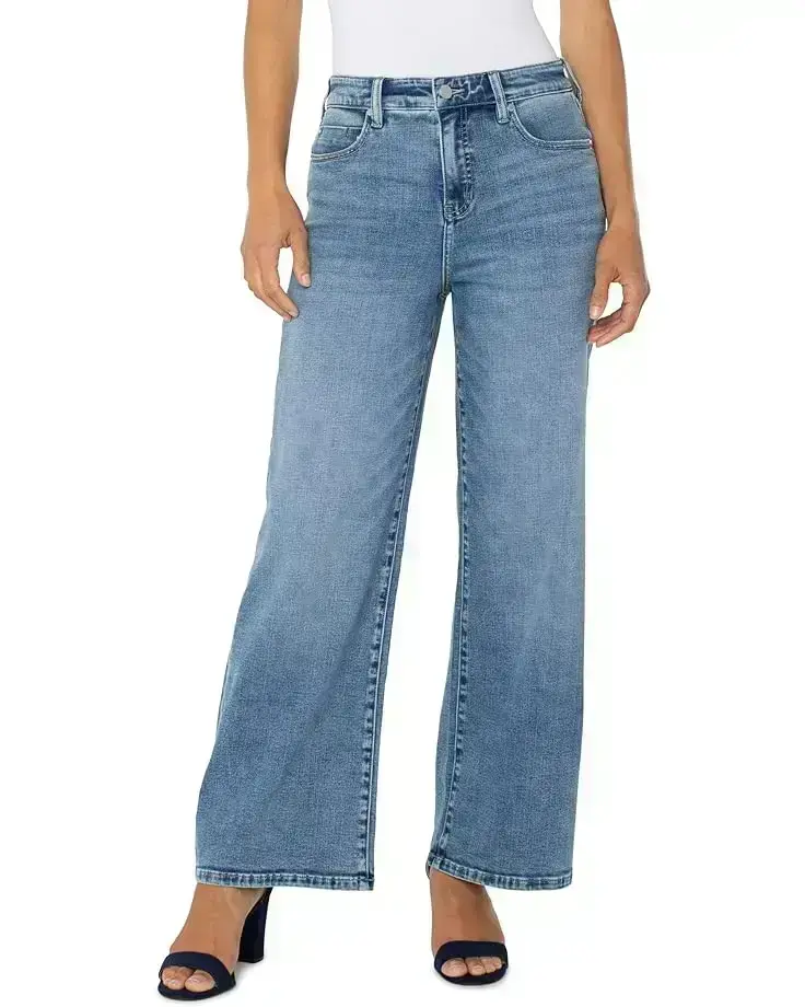 Women's Liverpool Los Angeles Stride High Rise Wide Leg Jean 30in Inseam