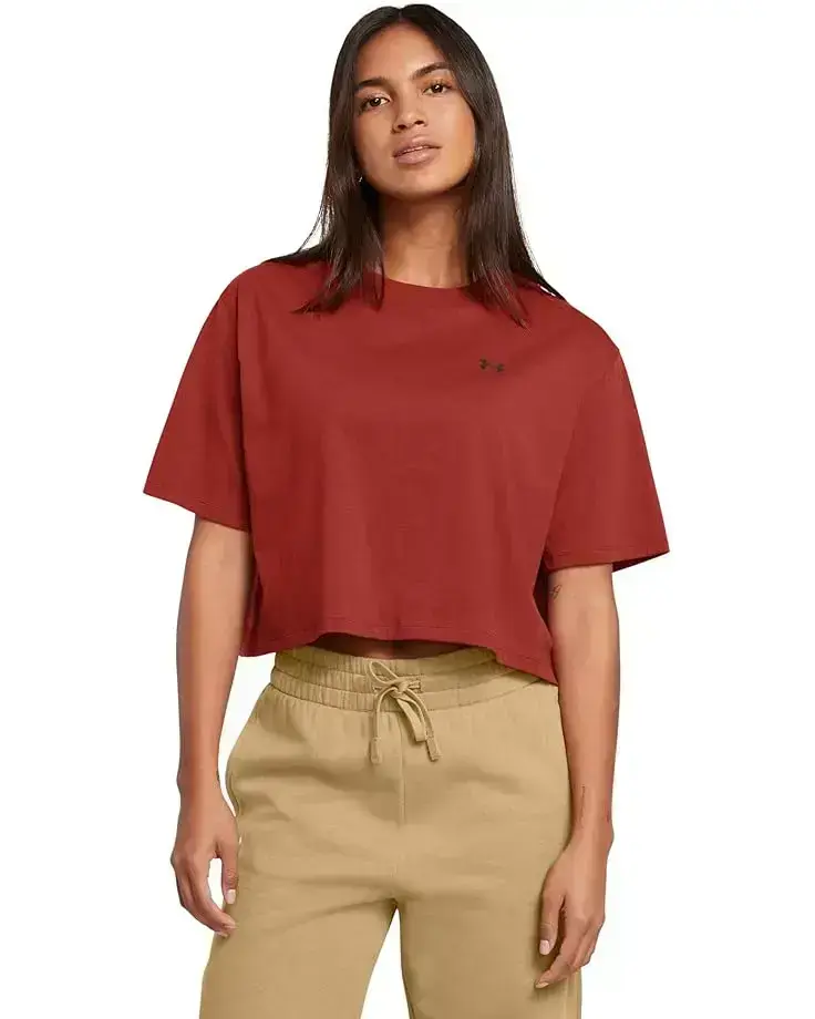 Women's Under Armour Boxy Crop Logo Short Sleeve T Shirt