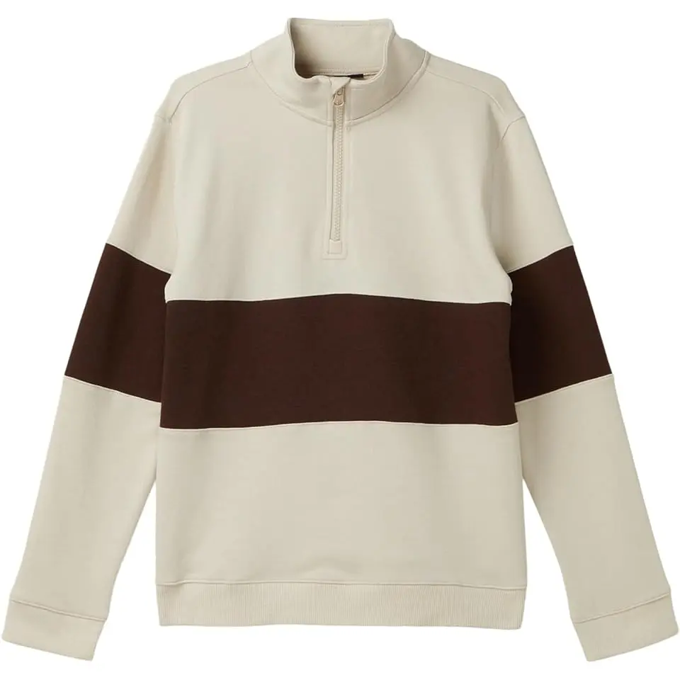 Pieced Quarter Zip Sweatshirt (Toddler/Little Kid/Big Kid)