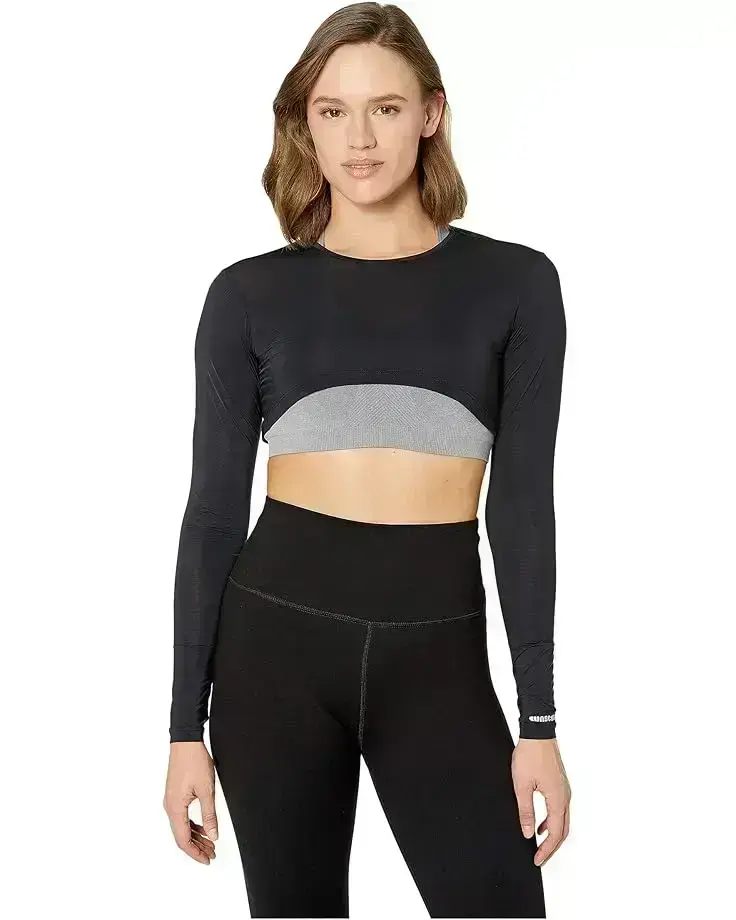 Women's Jamie Sadock Sunsense® 35 SPF Lightweight Long Sleeve Crew Neck Crop Layering Top