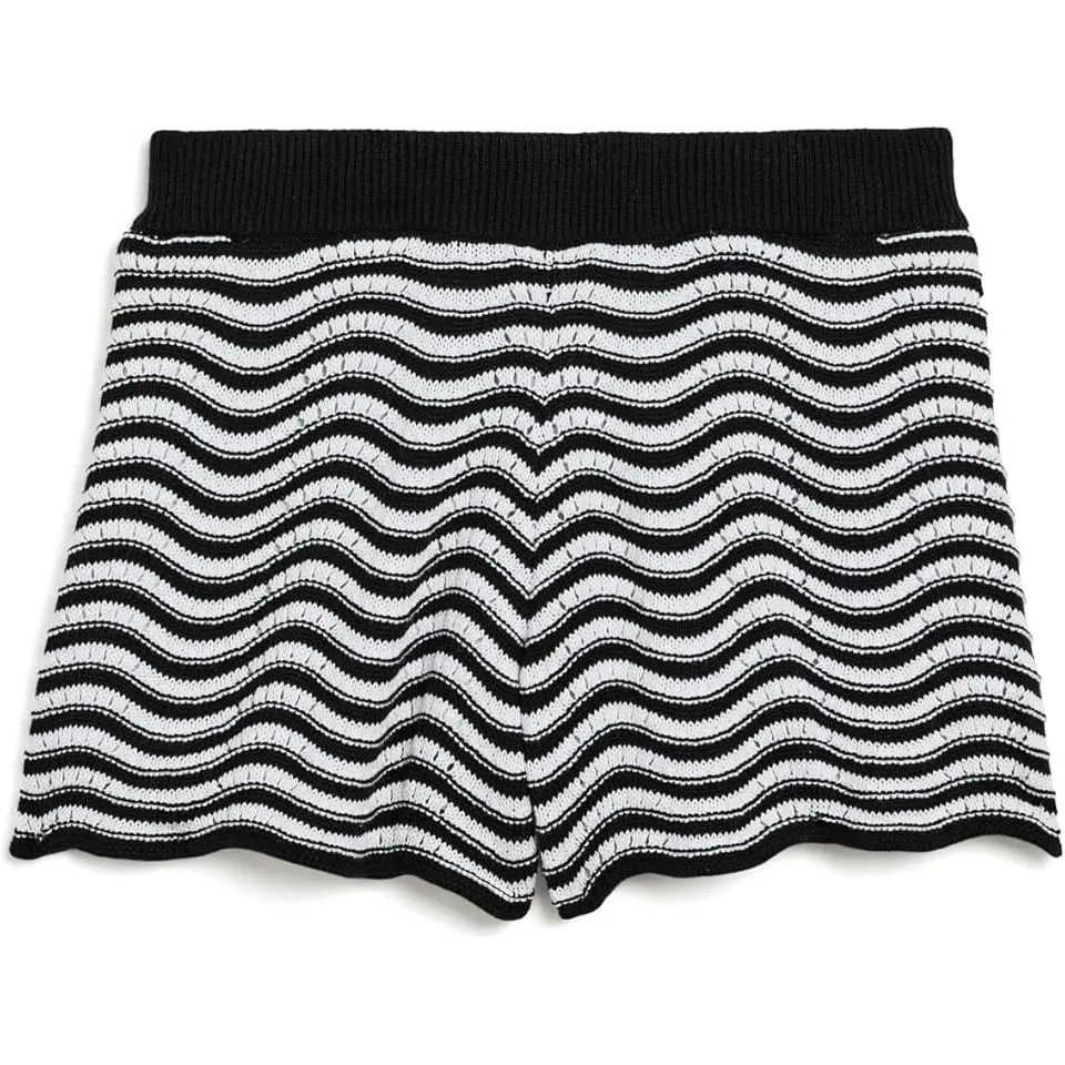 Stripe Scallop Sweater Shorts (Toddler/Little Kid/Big Kid)
