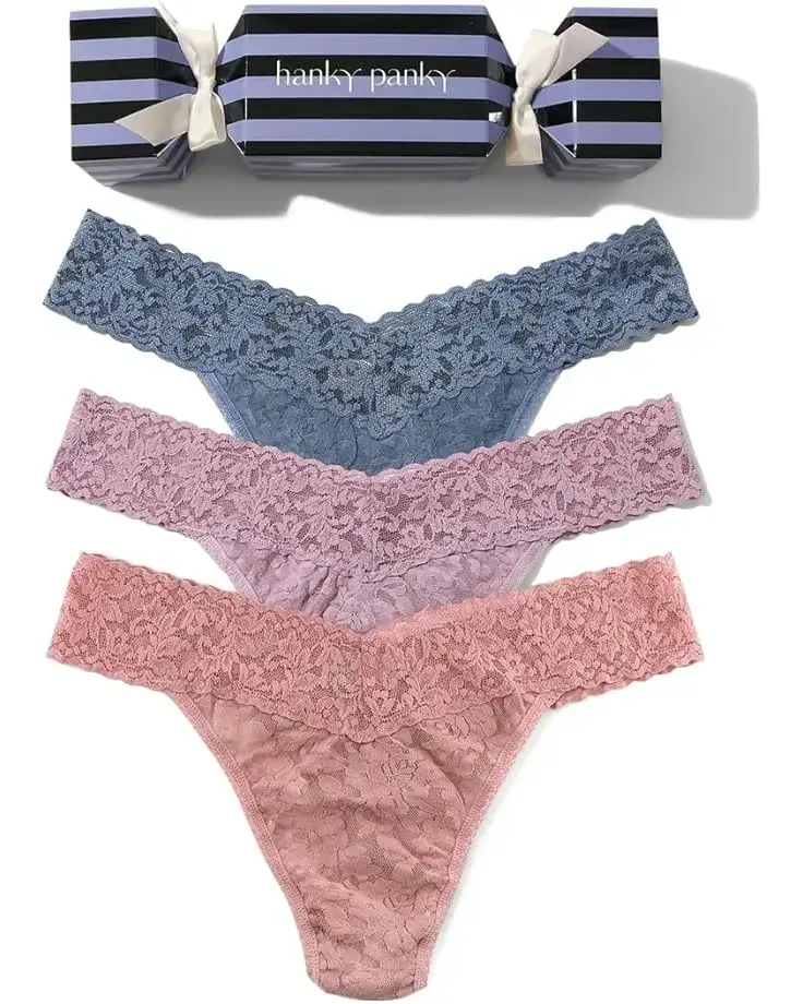 Women's Hanky Panky Signature Lace Low Rise Thong 3-Pack