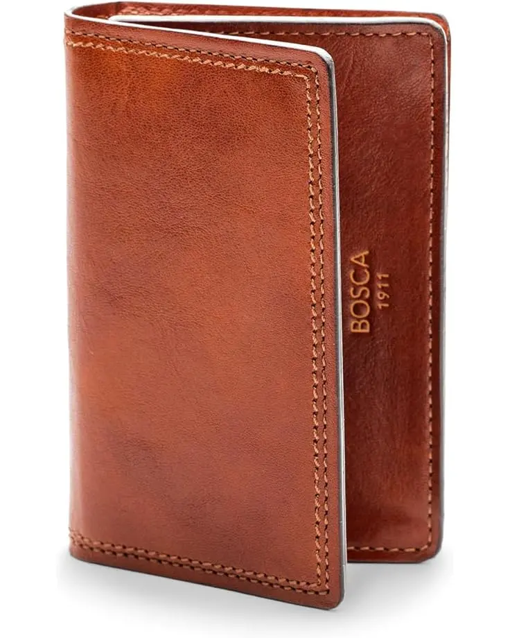 Men's Bosca Dolce Collection - Full Gusset Two-Pocket Card Case w/ I.D.