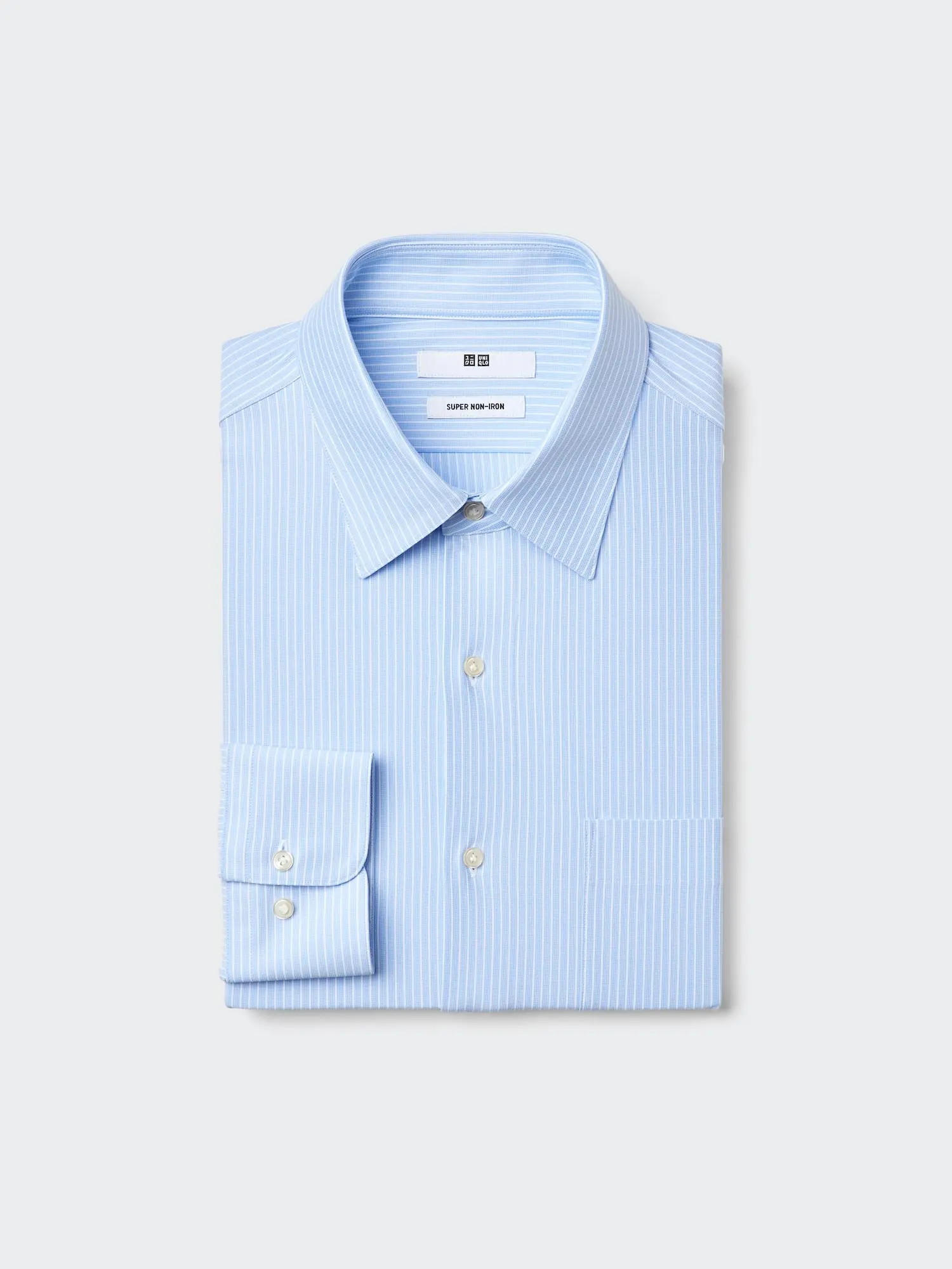 Суперэластичная рубашка non-iron (обычный воротник), полоска B