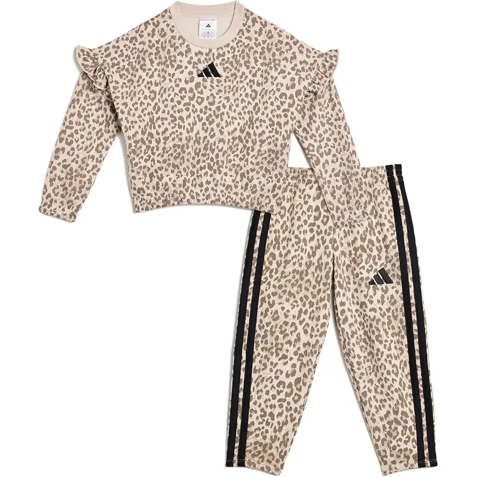 AOP Flutter Sleeve Pullover and Barrel Pant Set (Toddler/Little Kid)
