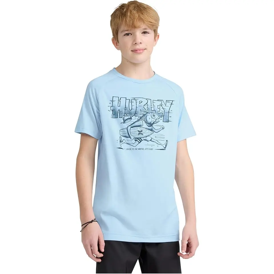 Fish Run UPF 50+ Rashguard Shirt (Little Kid/Big Kid)