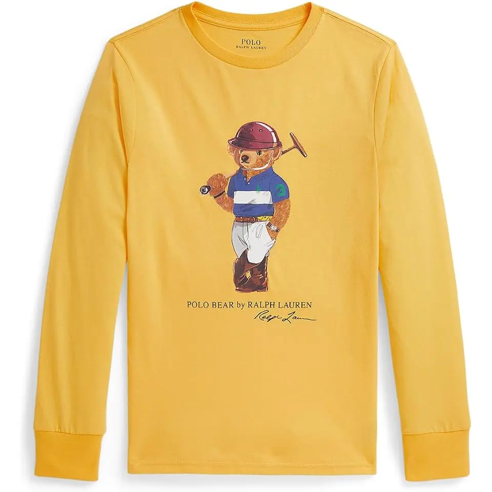 Polo Bear Cotton Long-Sleeve Tee (Big Kid)