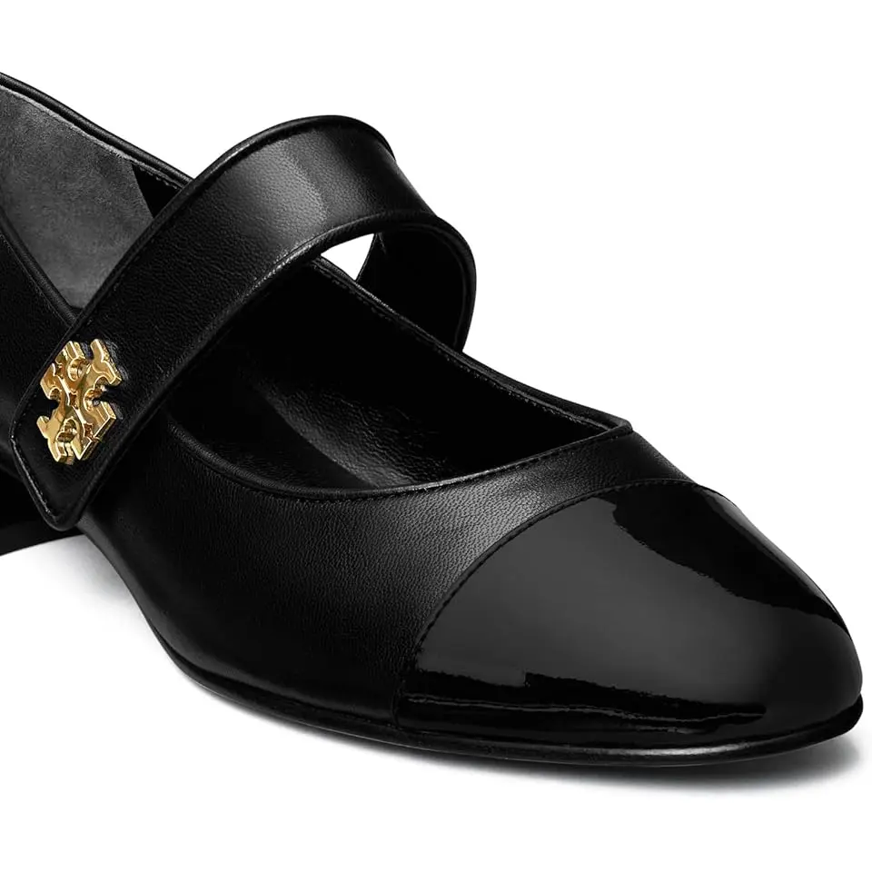 Cap-Toe Mary Jane Heel Ballet 25mm