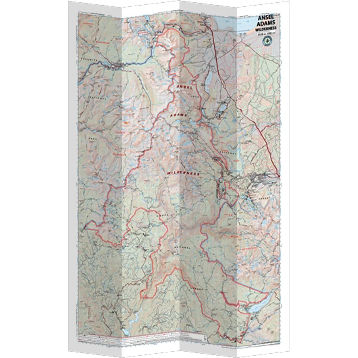 Ansel Adams Wilderness Map