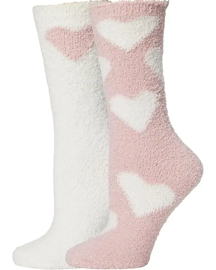 Women's Barefoot Dreams Cozychic® Heart Print Sock Set