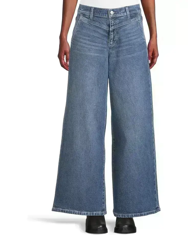 Women's Paige Cameron Wide Leg 31 w/ Front Yoke And Trouser Pockets in Katerina