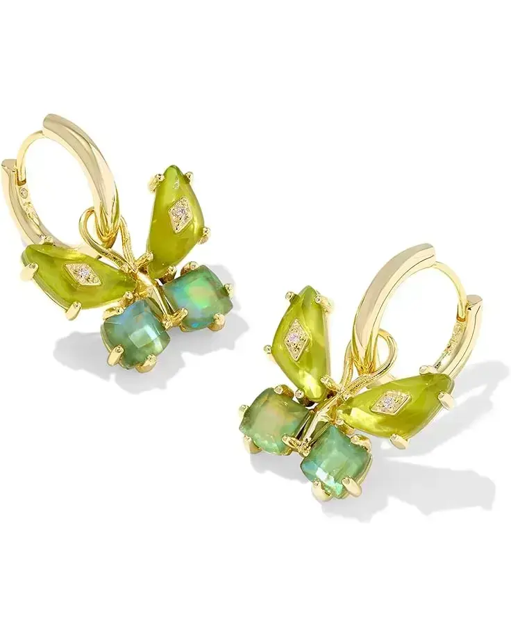 Bianca Butterfly Huggie Earrings