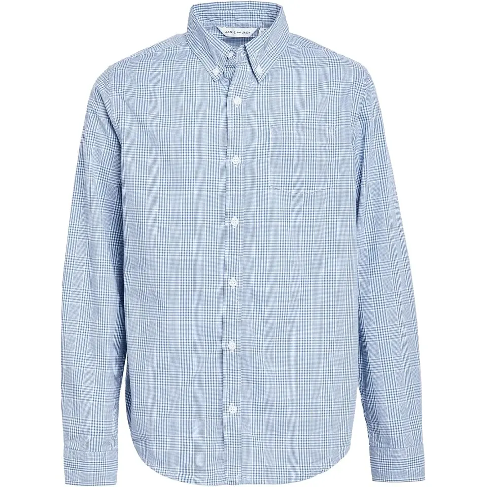 Tattersol Button Down Shirt (Toddler/Little Kid/Big Kid)