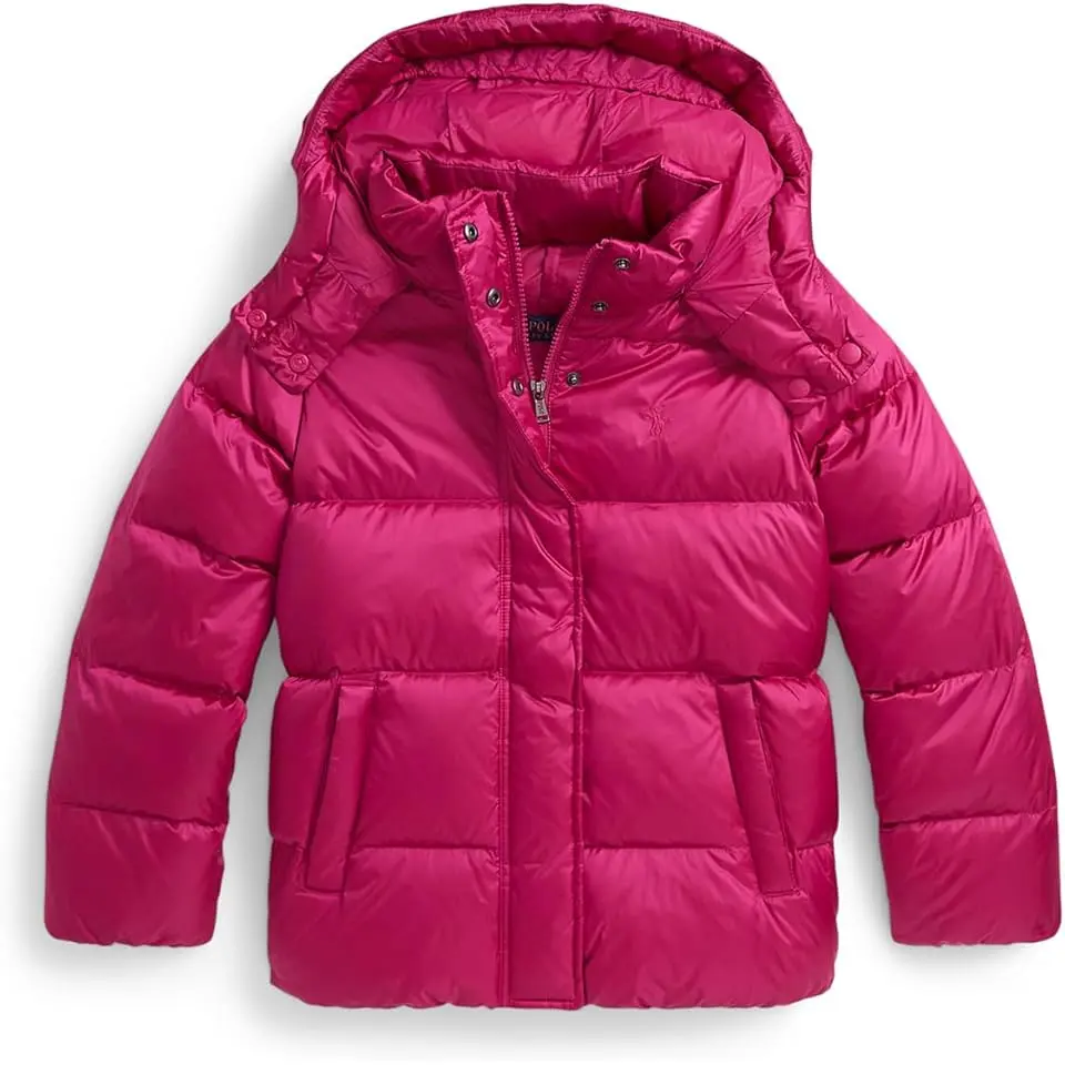 Metallic Down Hooded Jacket (Big Kid)