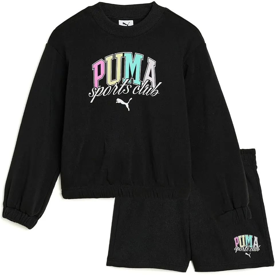 Crew Neck Pullover & Shorts Set (Toddler/Little Kid)