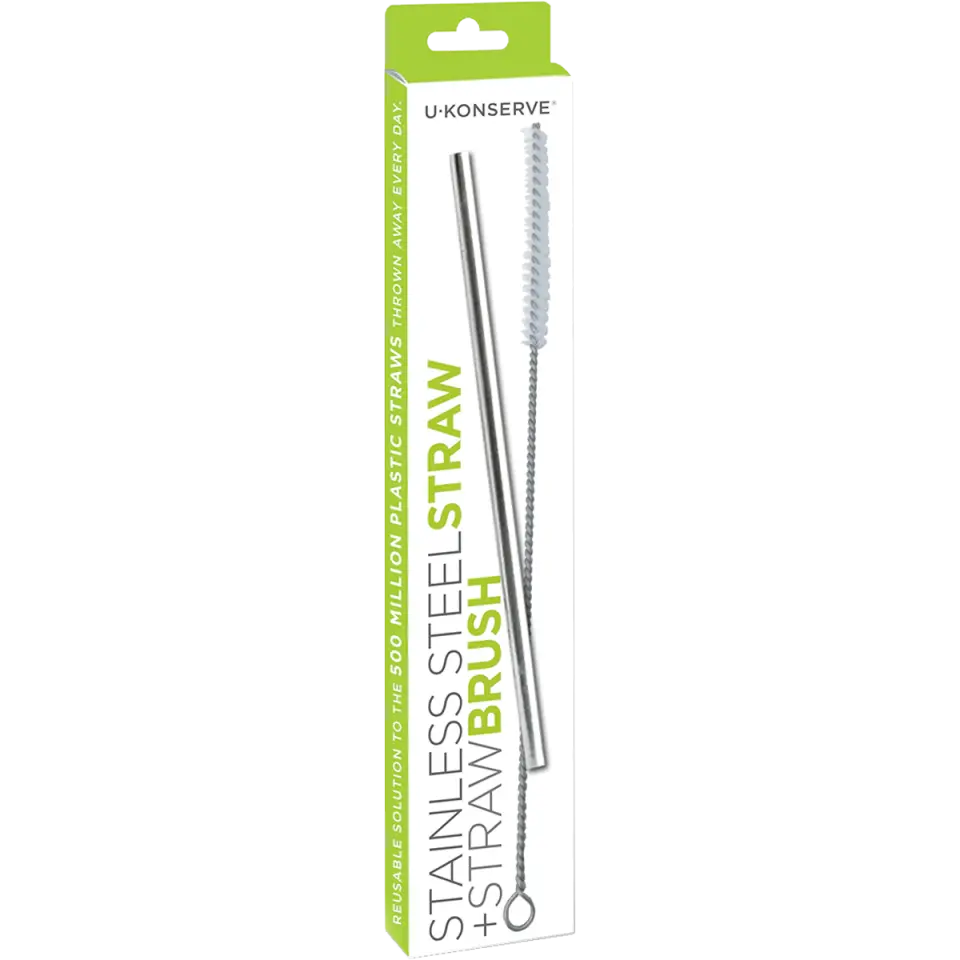 Stainless Steel Straw + Straw Brush