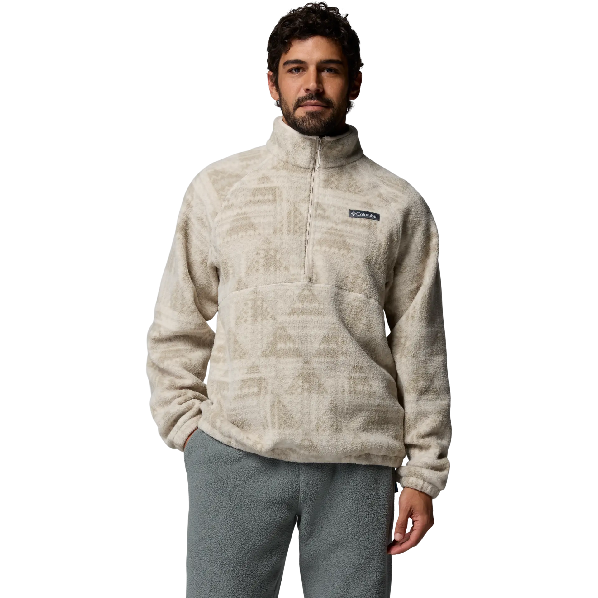 Men's Timber Crest Printed Half Zip