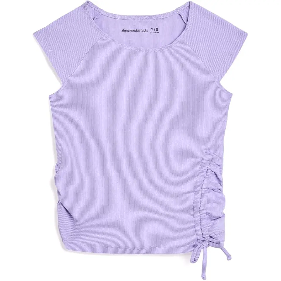 Asymmetric Ruched Tee (Big Kids)