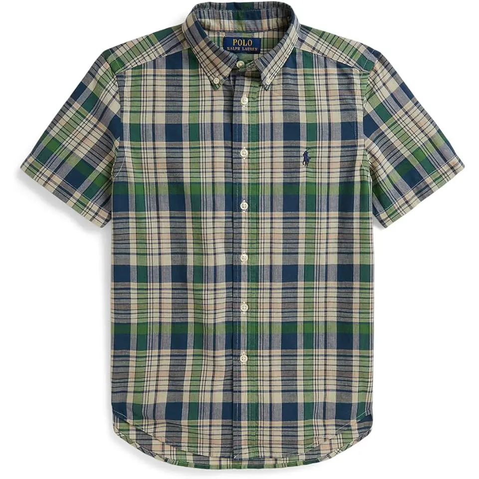 Plaid Cotton Shirt (Big Kid)