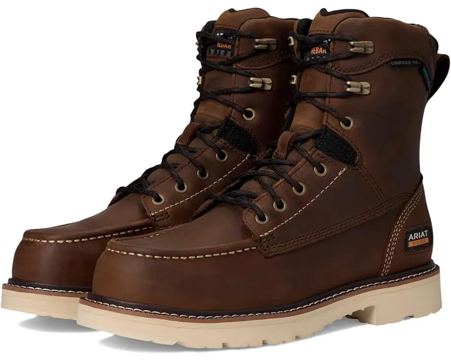 Men's Ariat Rebar Lift 8" Waterproof Composite Toe Work Boots
