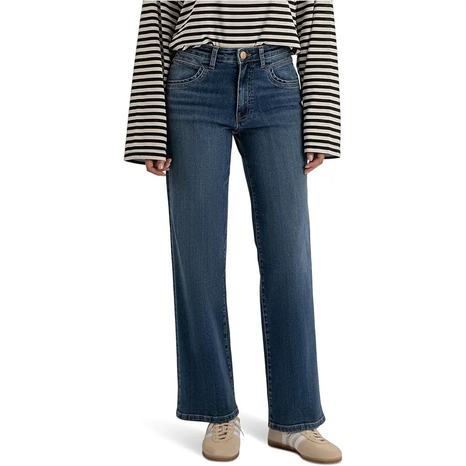 Jodi High-rise Straight Leg 5 Pocket-front Pocket Inset