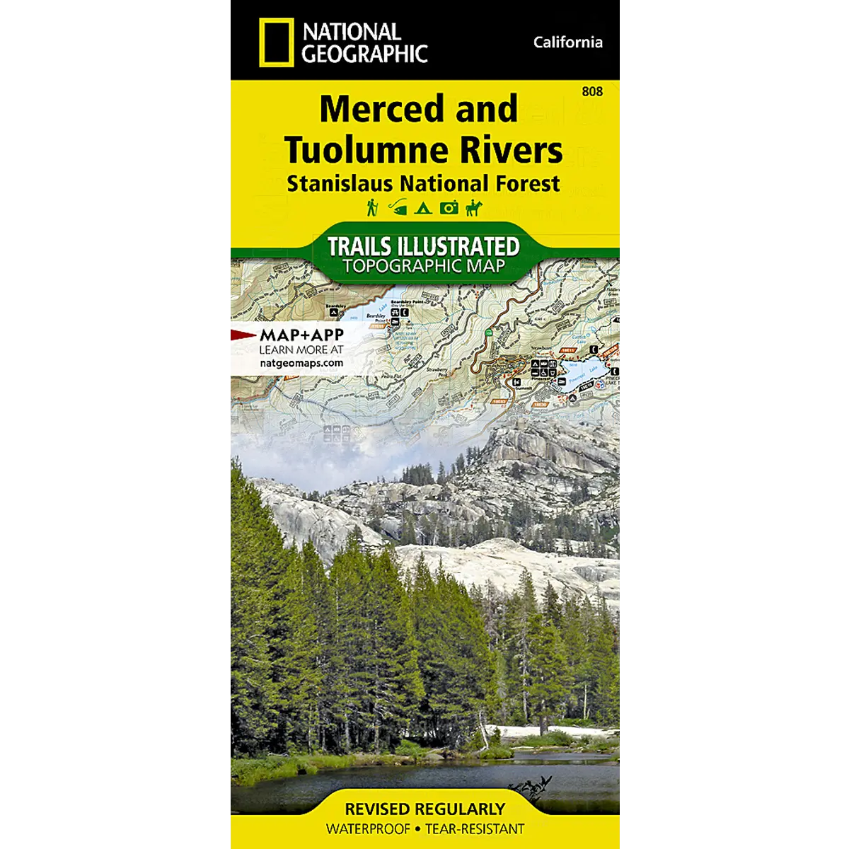 Merced and Tuolumne Rivers Map: Stanislaus National Forest