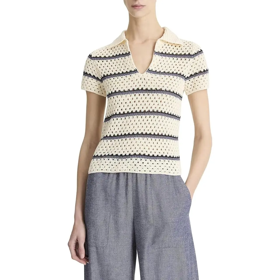 Macrame Stripe Henley