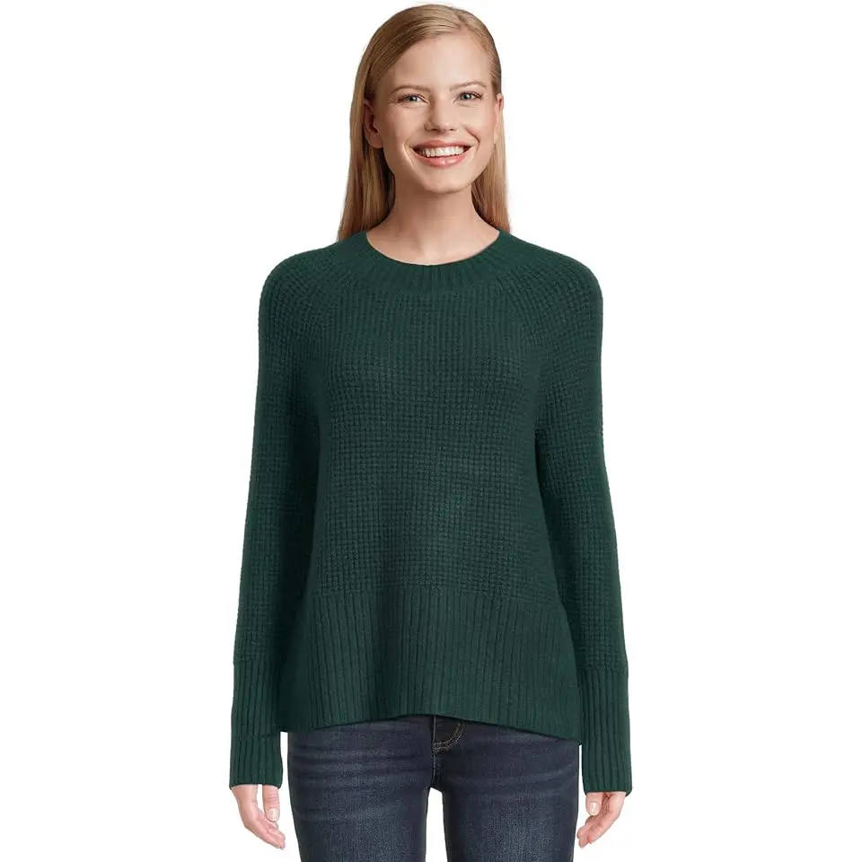 Supersoft Waffle Sweater Crewneck