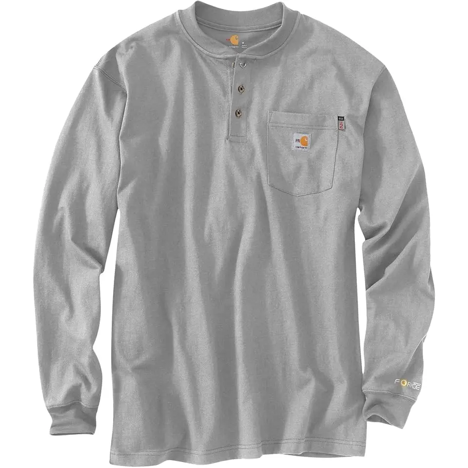Big & Tall Flame-Resistant Force® Cotton Long Sleeve Henley