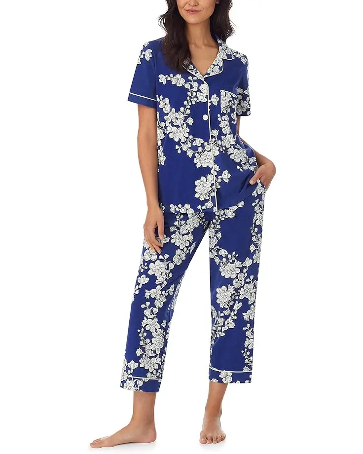 Women's Bedhead PJs Short Sleeve Cropped PJ Set (Cotton Spandex)