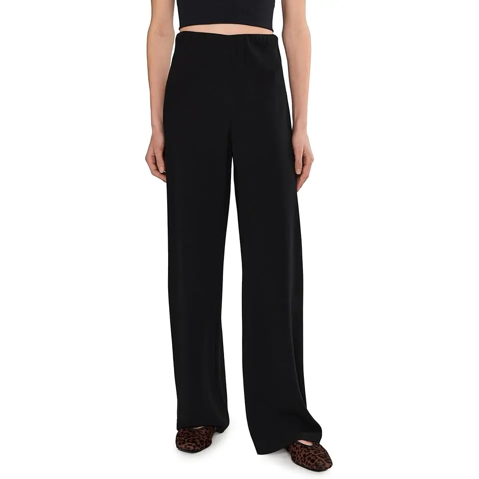 High Waist Crepe Bias Pants