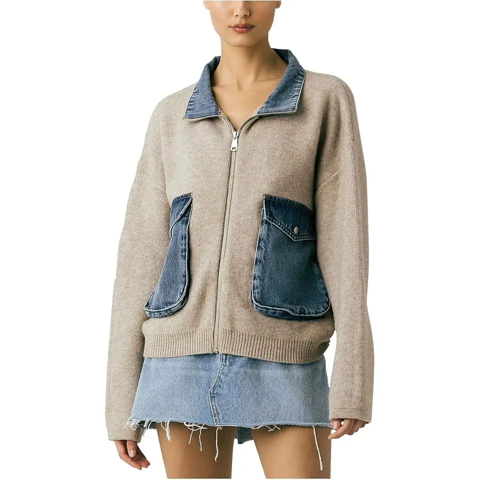Glow Up Sweater Bomber Jacket