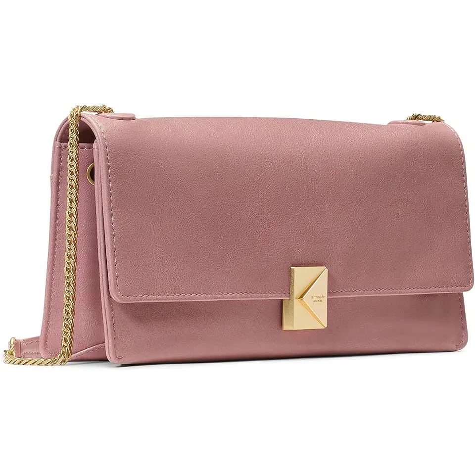 Deco Glazed Leather Soft Shoulder Bag