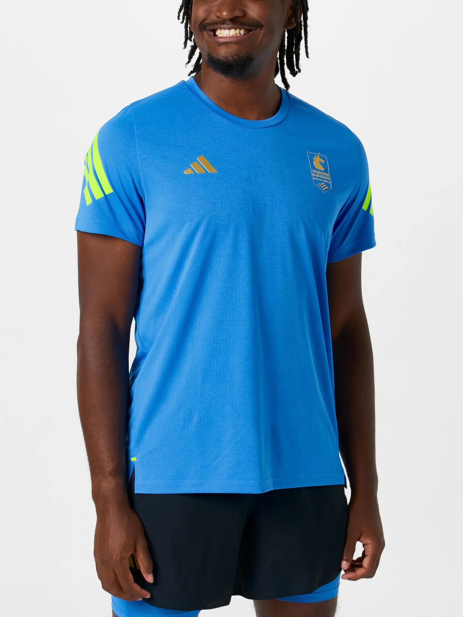 adidas Men's Boston Marathon 2026 Graphic Short Sleeve