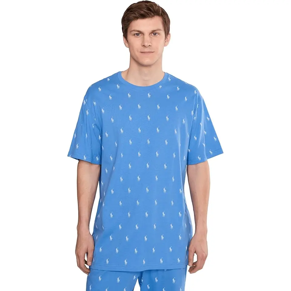 Printed Enzyme Short Sleeve Crew
