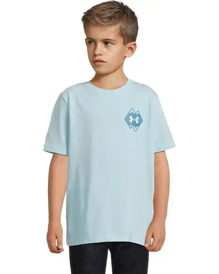 Under Armour Kids Mountain Logo Tee (Big Kid)