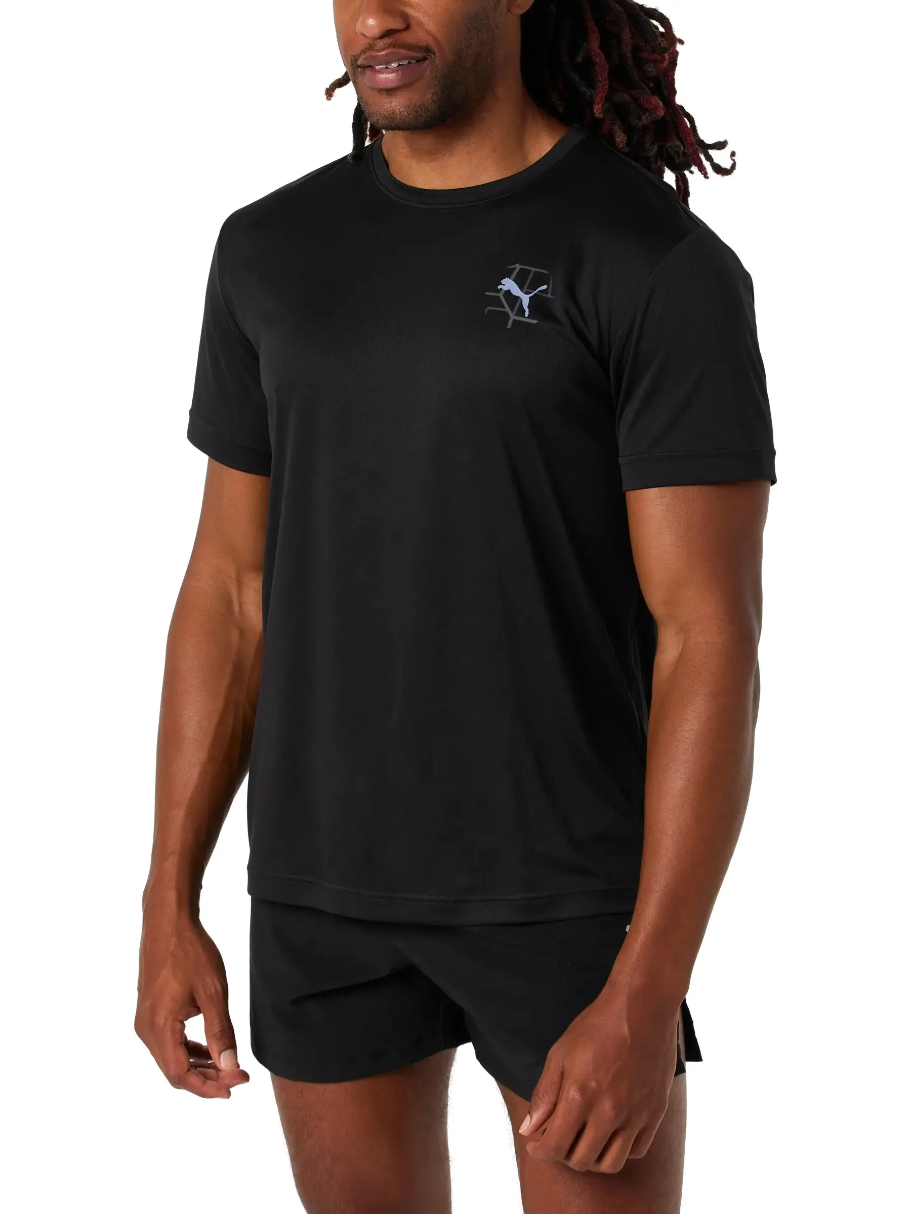 PUMA Men's Graphics Run Short Sleeve Tee 