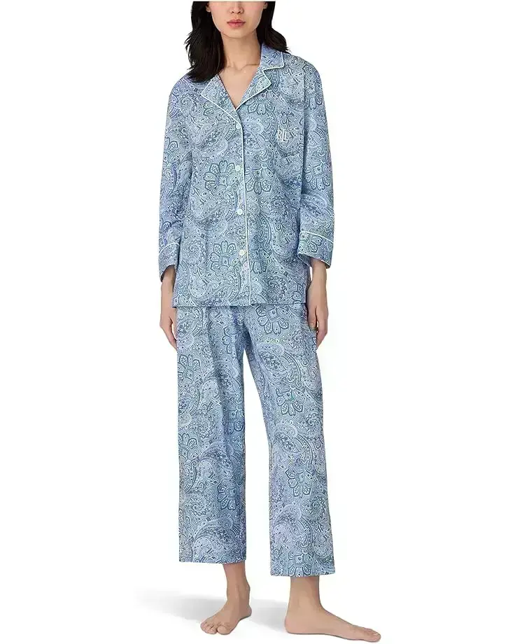 Women's Lauren Ralph Lauren Essentials Bingham Knits Capri PJ Set
