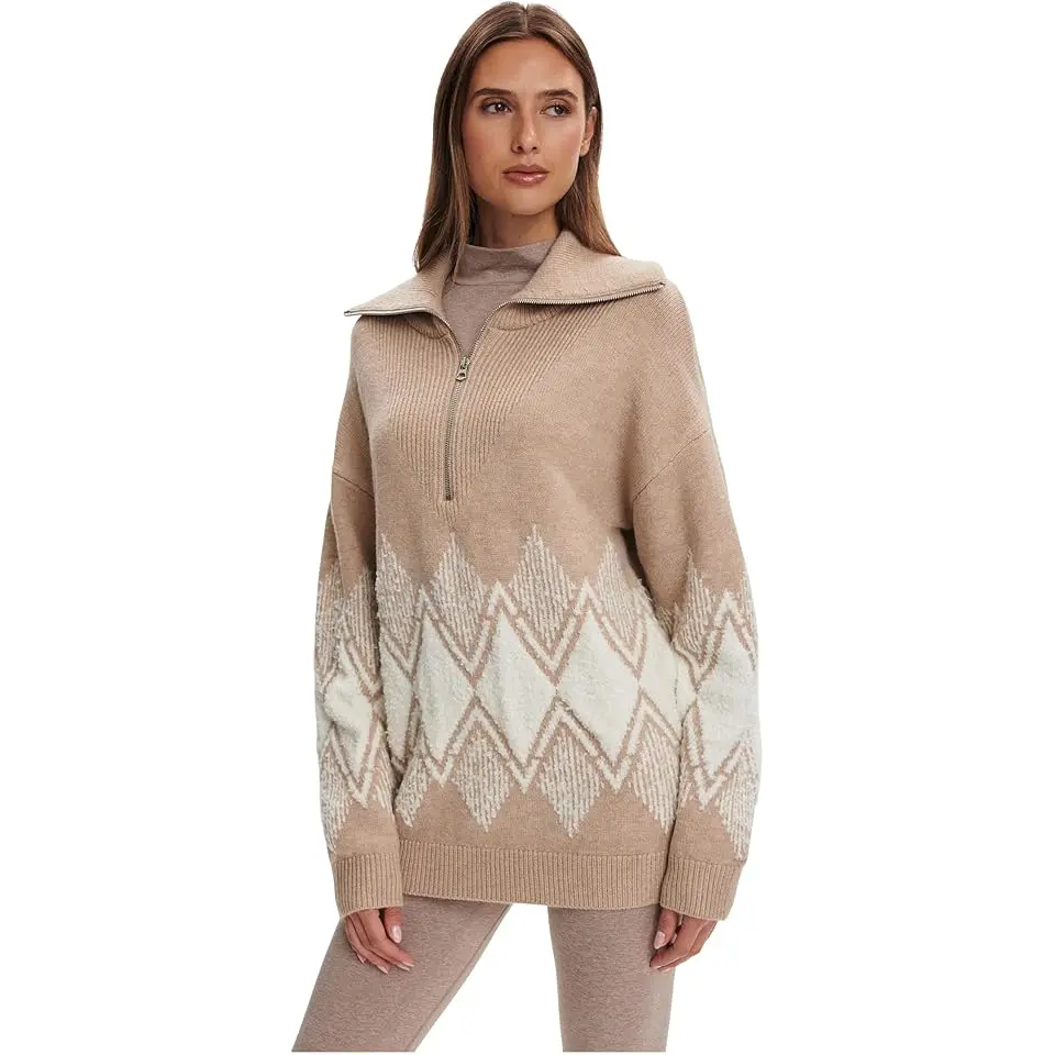 Betty Jacquard 1/2 Zip