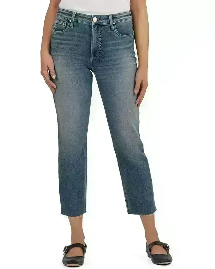 Women's KUT from the Kloth Rachael High Rise Fab Ab Mom Raw Hem