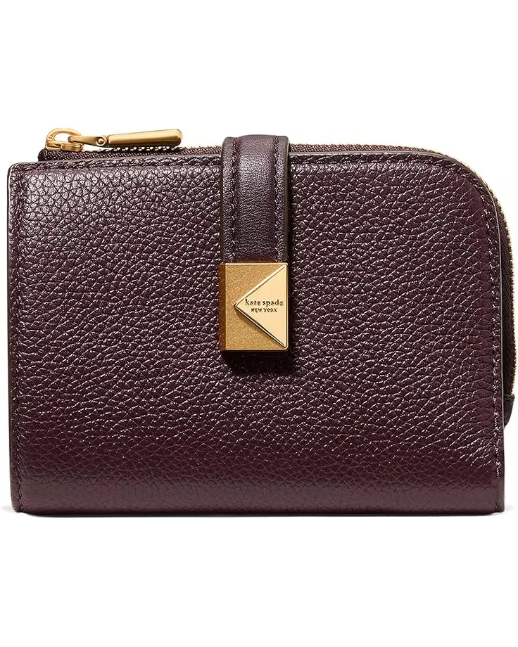 Tribeca Pebbled Leather Small Compact Wallet