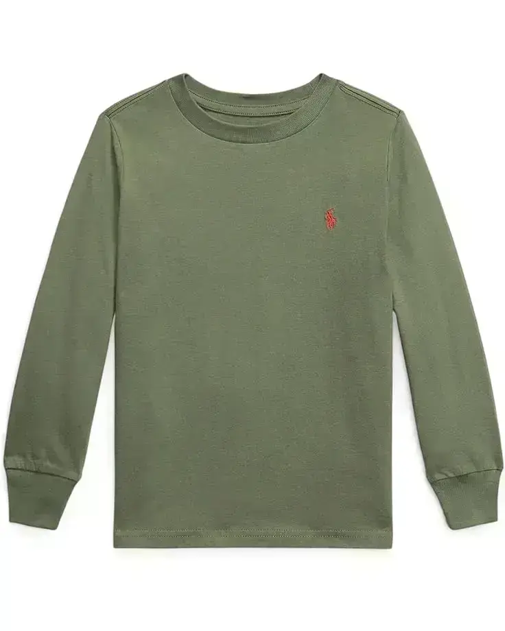 Polo Ralph Lauren Kids Cotton Jersey Long Sleeve Tee (Toddler/Little Kid)