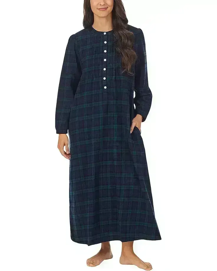 Women's Lanz of Salzburg 50" Pin Tuck Gown