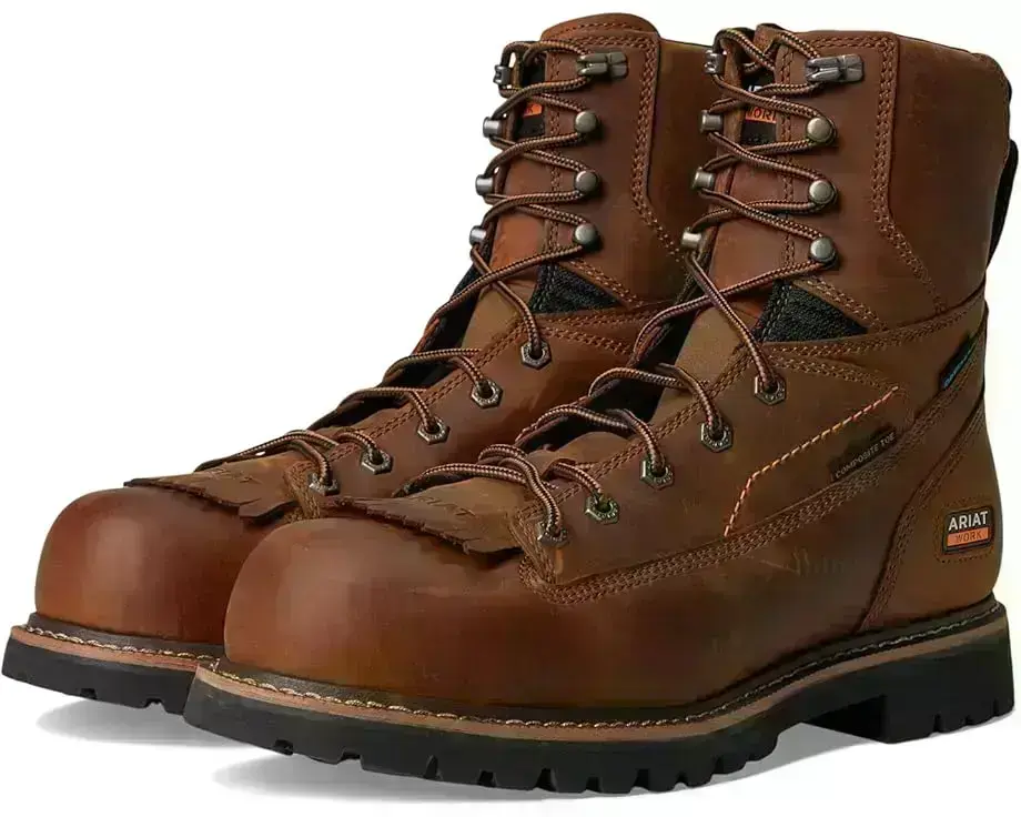 Men's Ariat Longview Shock Shield 8" Waterproof Composite Toe Work Boots