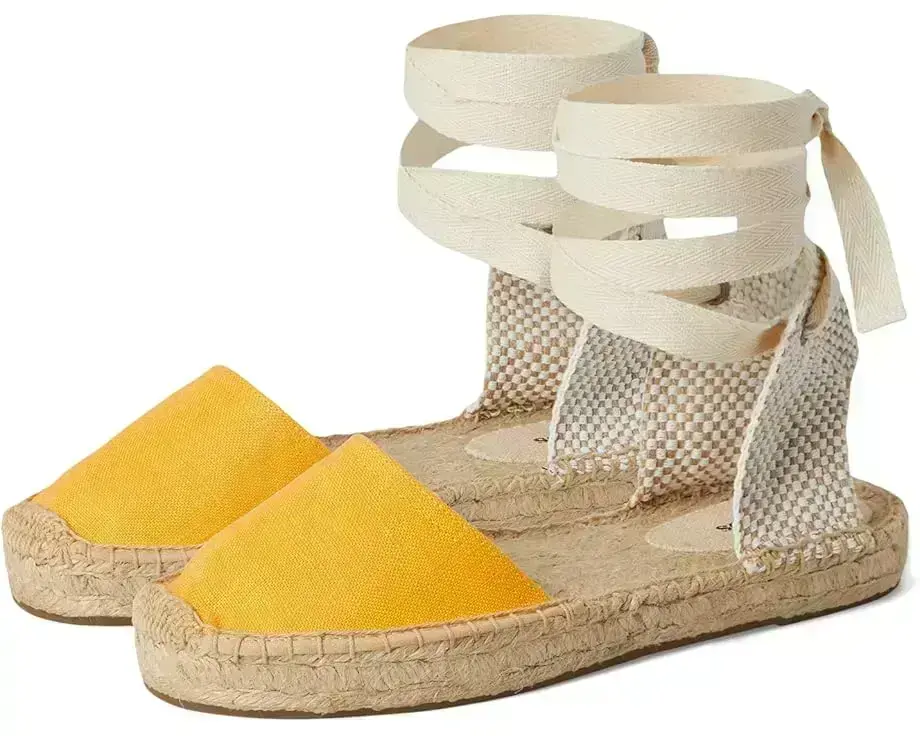 Women's Soludos Linen Lauren Lace-up