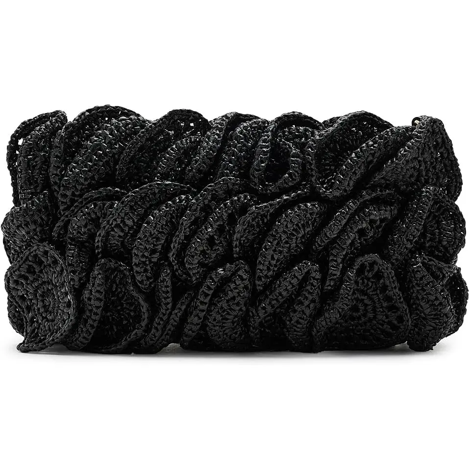 Raffia Flower Clutch